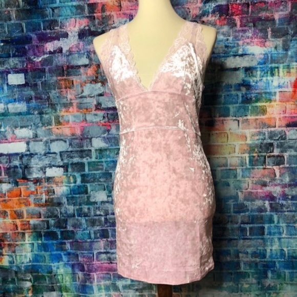 Free People Velvet Chemise ~ Medium - Picture 3 of 5